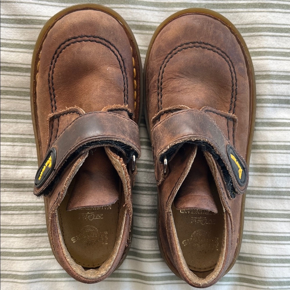 Dr. Martens Kids Brown Leather Shoes